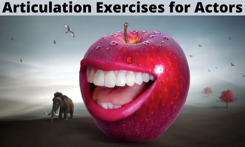 Enormous apple with a mouth - articulation exercises for actors