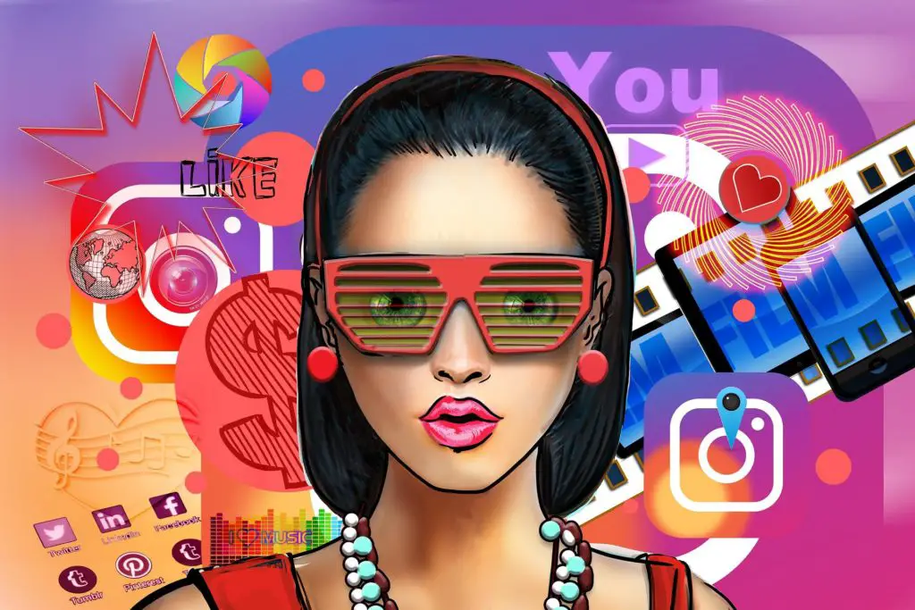 animated photo of an instagram model