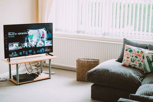 Living room - tv set with sofa