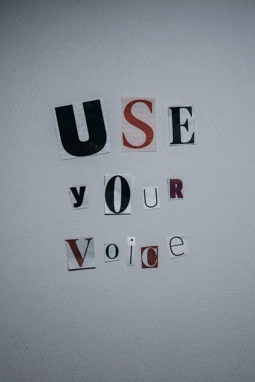 Words - Use you voice